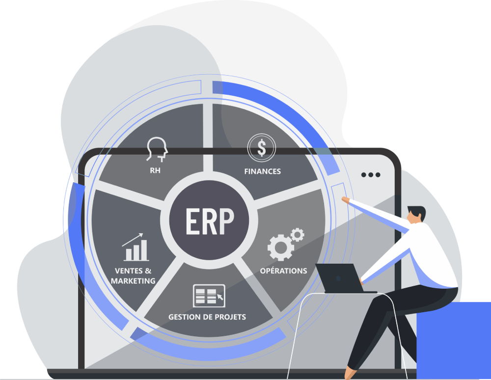 ERP Enterprise resource planning implantation expert solutions technologiques efficacité
