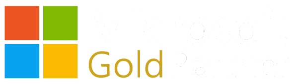 Microsoft gold white logo